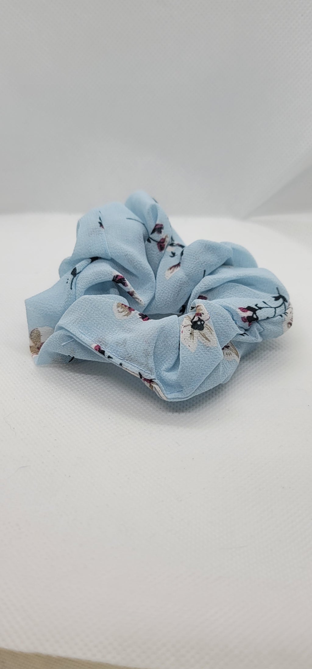 Blue scrunchies