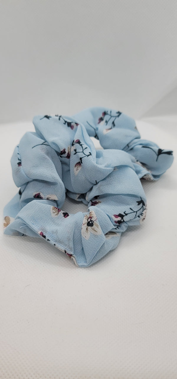Blue scrunchies