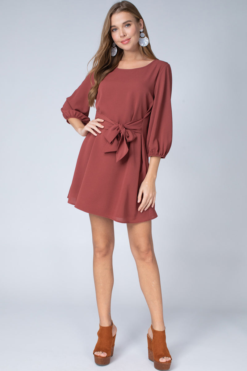 Marsala discount dress long