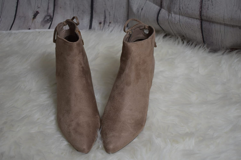 Taupe booties