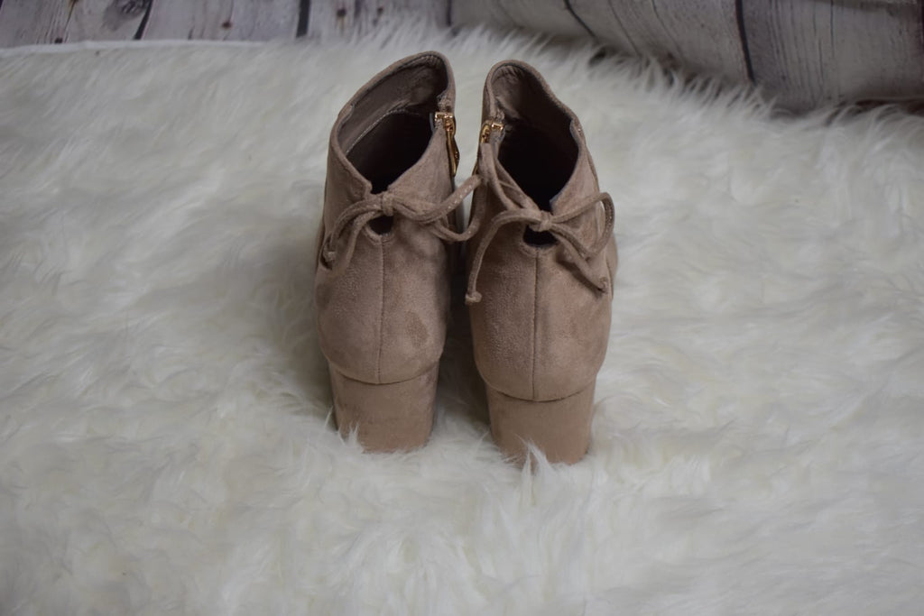Taupe booties