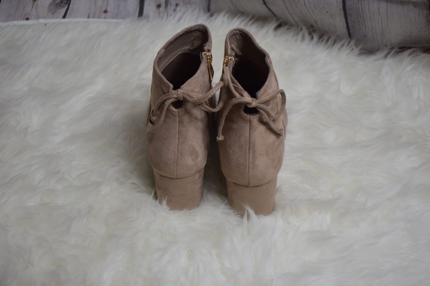 Taupe booties