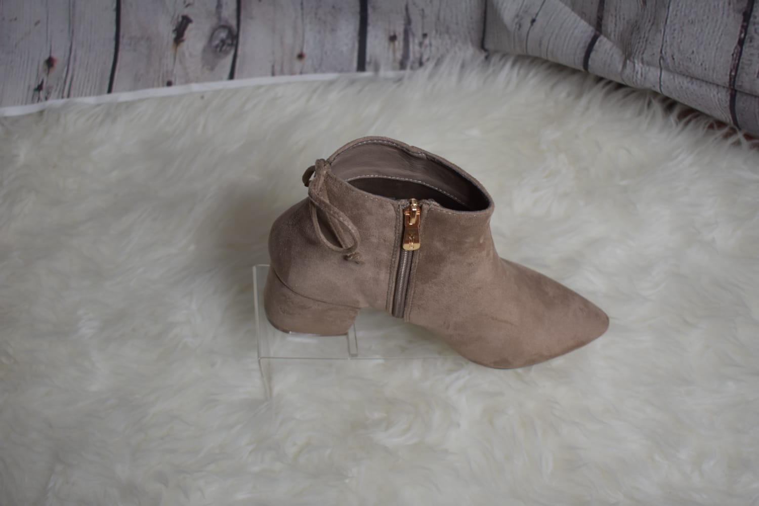 Taupe booties