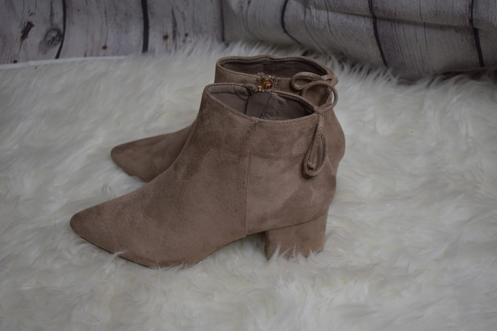 Taupe booties