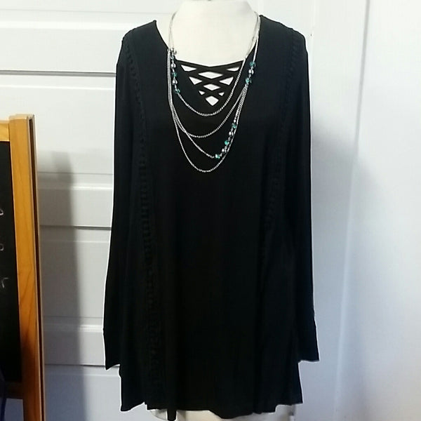 Black long sleeve blouse