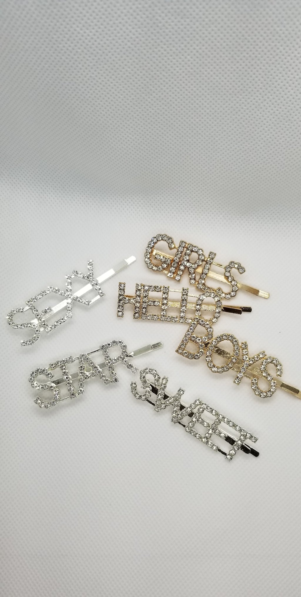 Rhinestone Crystal Hairpins.