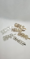 Rhinestone Crystal Hairpins.